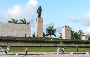 Ernesto Che Guevara'nın Türbesi, Anıt ve Anıtı Santa Clara, Küba, Che Guevara Meydanı'nda yer alan. Bahar 2018 yakalanan