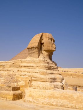 Büyük Sfenks Giza, büyük Piramit'in içinde belgili tanımlık geçmiş ile