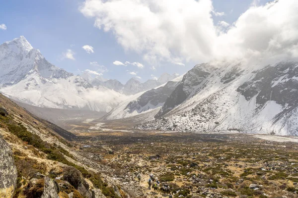 Саммит Ама Даблам Гималаях Лагерь Эвереста Походы Непал — стоковое фото