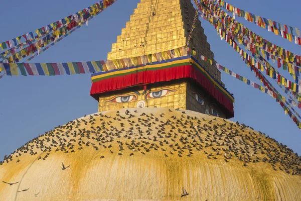 Boudhanath Stupa in Kathmandu, Nepal — Stockfoto