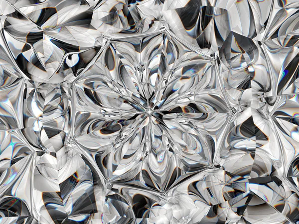 宝石またはダイヤモンドのテクスチャクローズアップと万華鏡 — ストック写真