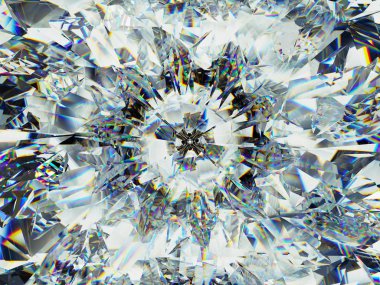 elmas yapısı aşırı closeup ve çiçek Dürbünü