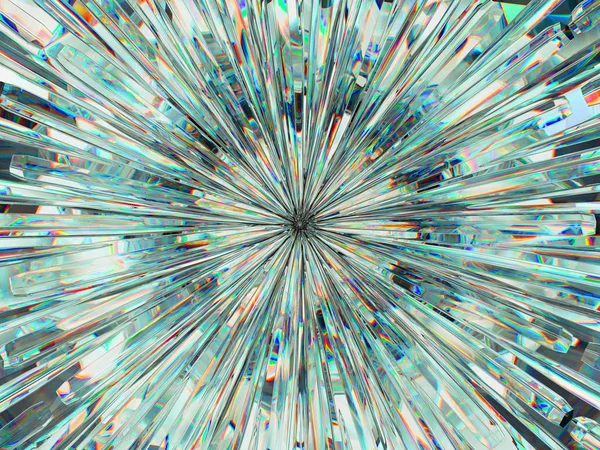 Gema ou diamante textura closeup e caleidoscópio — Fotografia de Stock