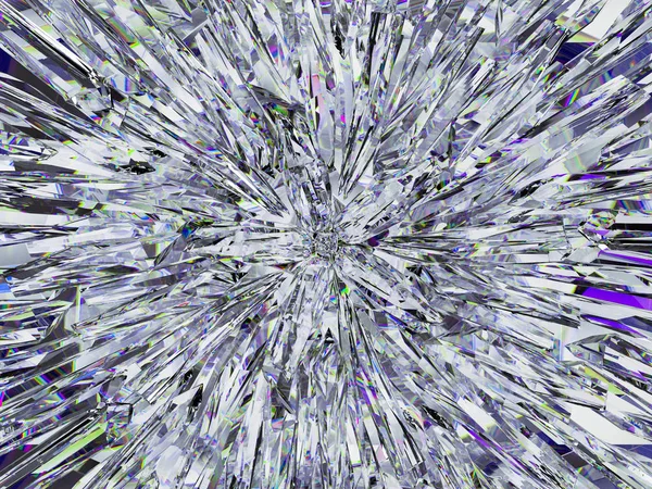 Diamond struktura extrémní closeup a kaleidoskop — Stock fotografie