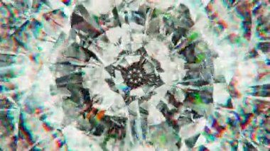 Elmas Parlatıcı makro döndürme sorunsuz döngü kaleydoskop etkisi