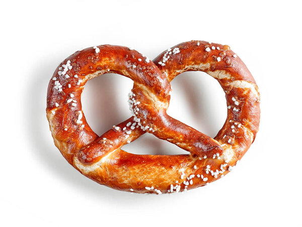freshly baked pretzel