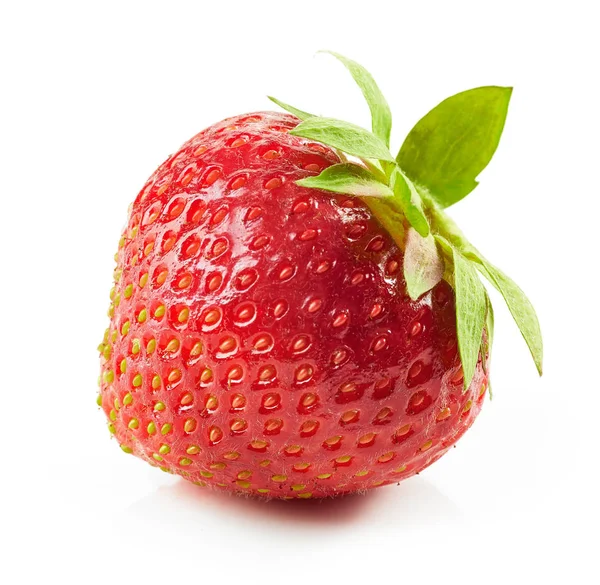 Fresh Red Strawberry Isolated White Background — Stock Photo, Image