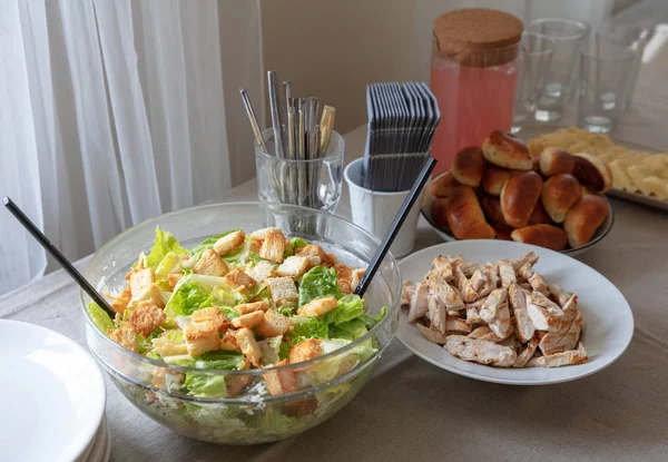 Skål av cesar sallad — Stockfoto