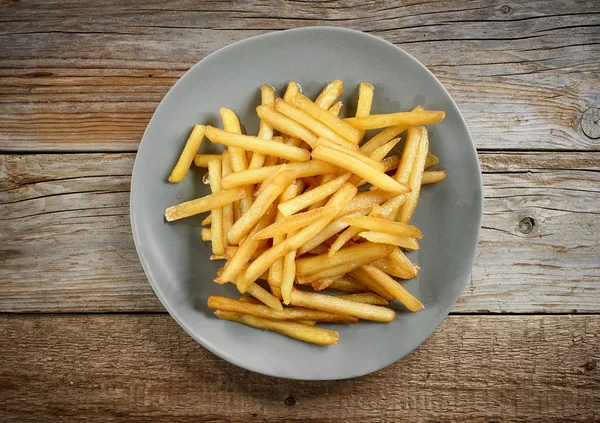 Plate of french fries — Stock Photo, Image