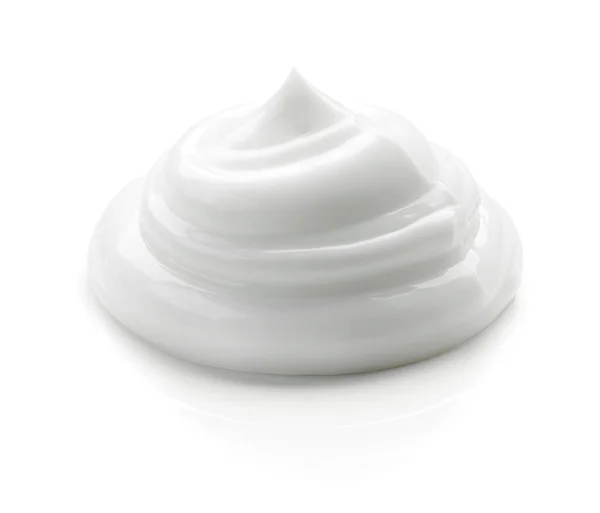 Crema Cosmetica Bianca Isolata Sfondo Bianco — Foto Stock