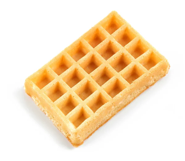 Waffle Aislado Sobre Fondo Blanco — Foto de Stock