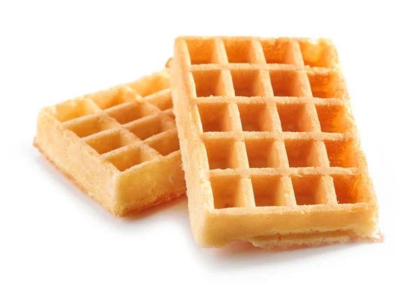 Waffles Isolated White Background — Stock Photo, Image
