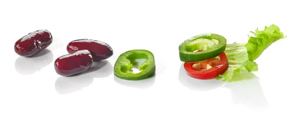 Ingredientes coloridos de alimentos — Foto de Stock
