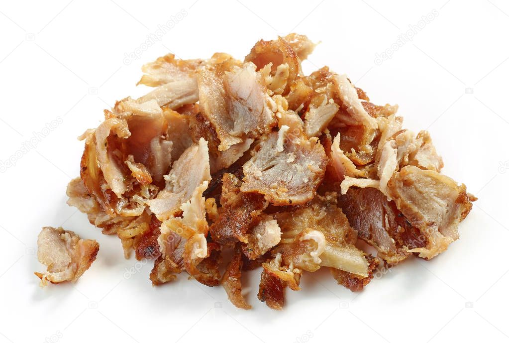 heap of fried chicken meat