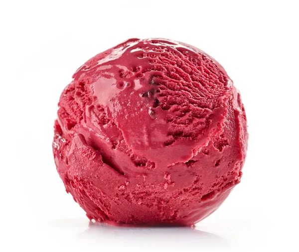 Cherry Ice Cream på vit bakgrund — Stockfoto