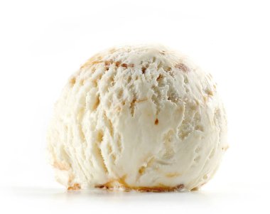 Dondurma beyaz arkaplanda