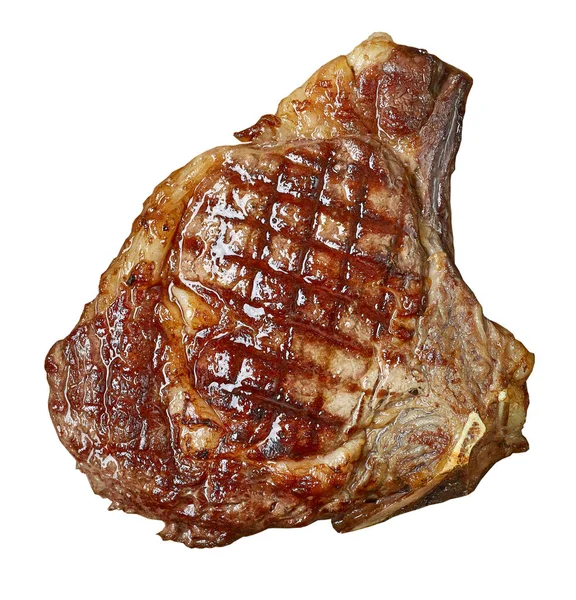 Смажене соковите м'ясо стейка з яловичини — стокове фото