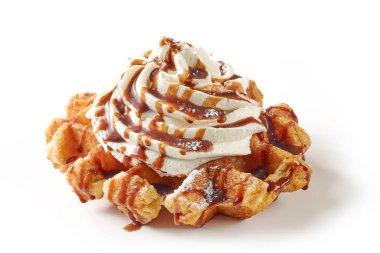 taze pişmiş Belçikalı Waffle