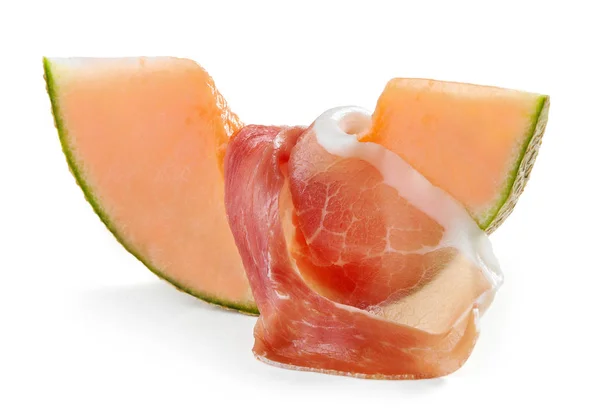 Melon with ham — Stock Photo, Image