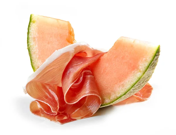 Melon med skinka — Stockfoto