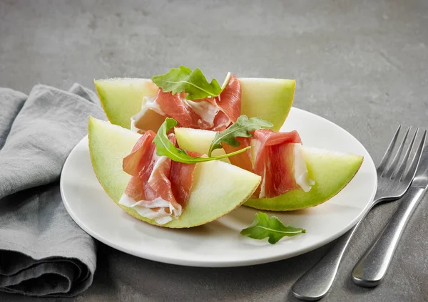 Melone e prosciutto — Foto Stock