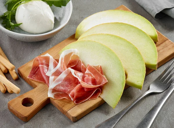 Melone e prosciutto — Foto Stock