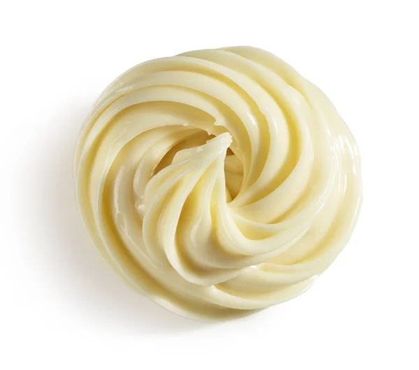 Melted white chocolate swirl — Stock Photo, Image