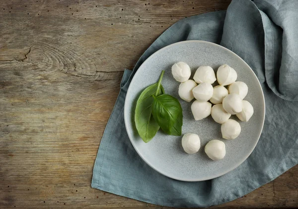 Piatto di mozzarella al formaggio — Foto Stock