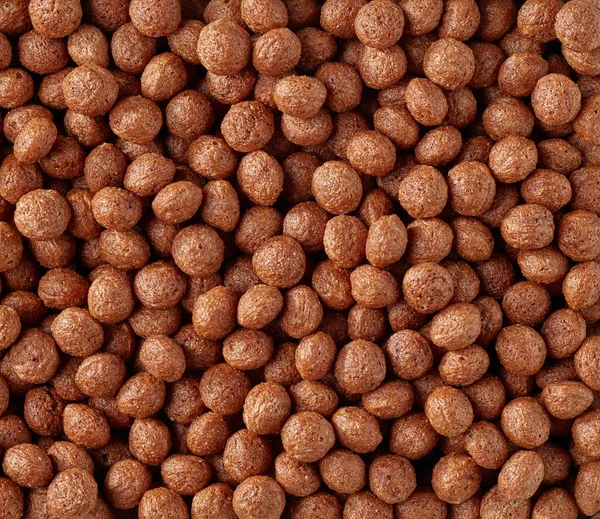 Dolce Cioccolato Colazione Cereali Palle Sfondo — Foto Stock