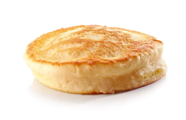 Pancake Fraîchement Cuit Isolé Sur Fond Blanc — Photo