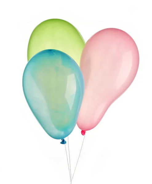 Colorful Balloons Isolated White Background — Stock Photo, Image