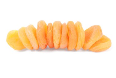 Kuru Kayısı. Yüksek çözünürlükte. Beyaz arka plan üzerinde izole