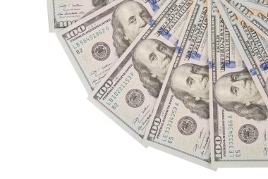 Mandala kaleydoskop para üzerinden. Soyut para arka plan tarama deseni tekrar mandala daire. Beyaz arka plan üzerinde.