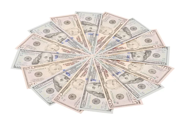 Mandala Kaleidoscope Money Abstract Money Background Raster Pattern Repeat Mandala — Stock Photo, Image