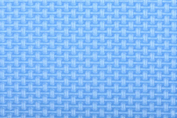 Textur einer Polyethylen blauen Glanz Turnmatte. Textur der Yogamatte. — Stockfoto