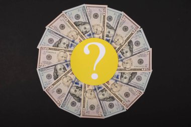 Para Mandala Kaleidoscope soru işareti.