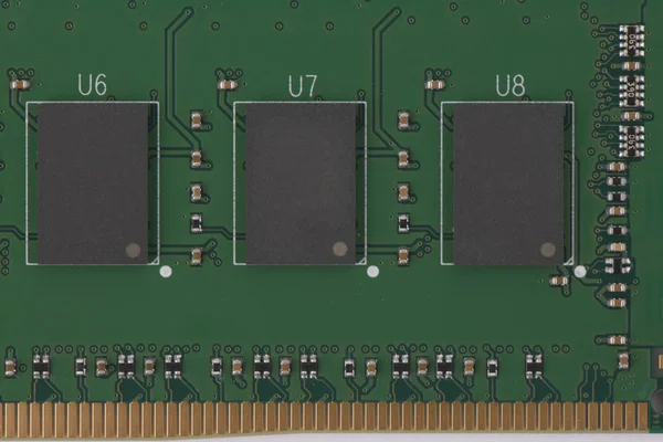 Foto del modulo di memoria DDR4 DDR3 DDR2 DDR RAM — Foto Stock
