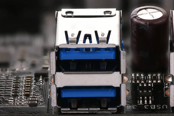 Motherboard closeup — Stock Photo, Image