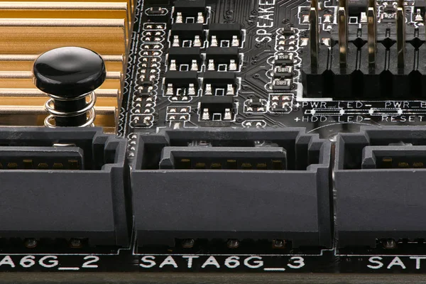 Motherboard closeup — Stock Photo, Image