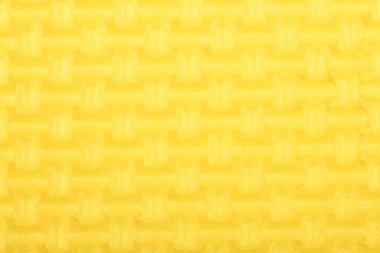 Doku bir polietilen sarı parlaklık spor salonu mat. Yoga mat doku. 