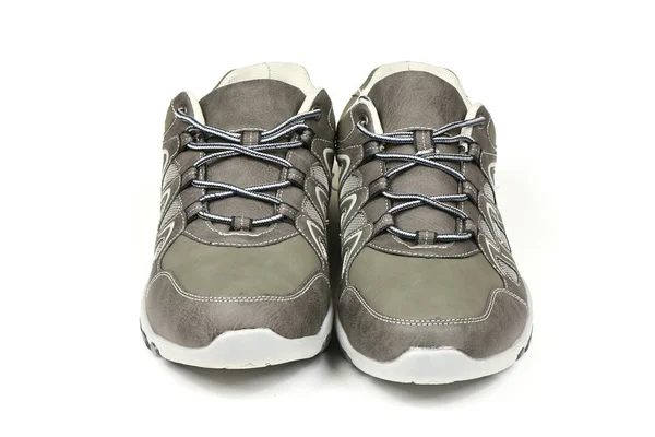 Gray modern sneakers — Stock Photo, Image