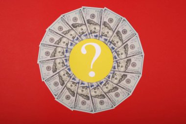 Para Mandala Kaleidoscope soru işareti.