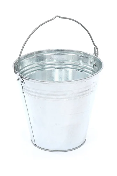 Prázdný plechový kbelík — Stock fotografie