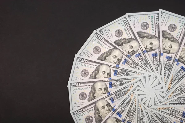 Mandala kaleidoskop z peněz. Abstraktní peníze pozadí rastrový vzorek opakování mandala kruh. — Stock fotografie