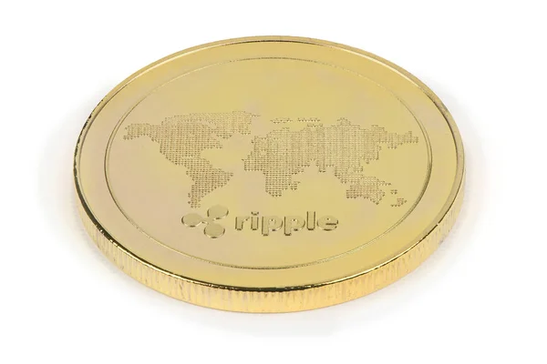 Goldene Kryptowährung — Stockfoto