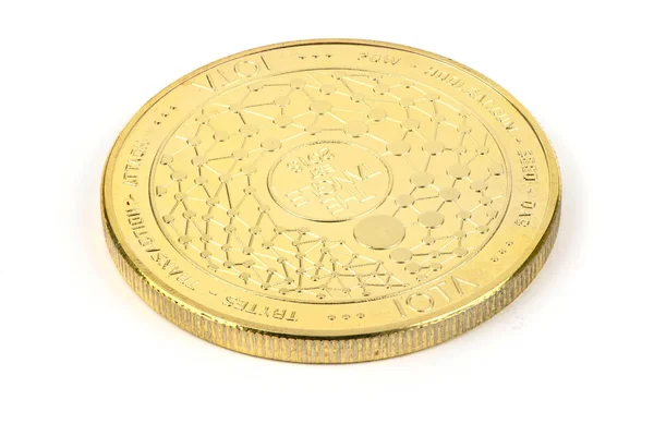 Moneda criptográfica dorada —  Fotos de Stock