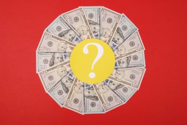 Para Mandala Kaleidoscope soru işareti.