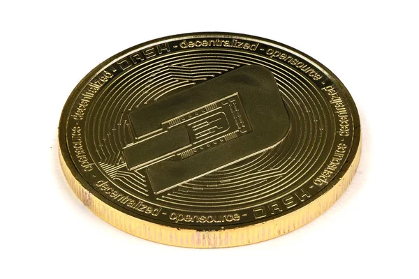 Monnaie crypto dorée — Photo