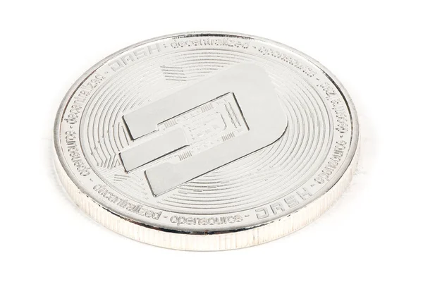Срібна криптова валюта — стокове фото