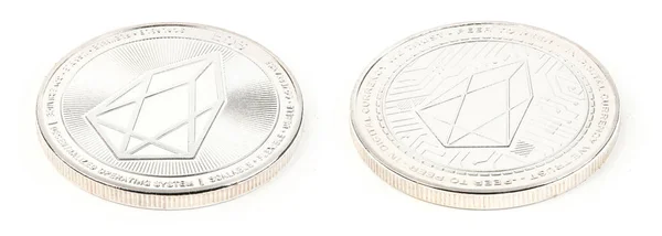 Monnaie crypto argent — Photo